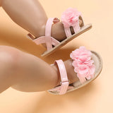 Baby Shoes Baby Shoes 0-18 Months Female Infant Fashion Flower Sandals Non slip Soft Sole Walking Shoes
