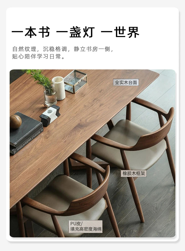 "Luxury Italian-style wooden dining table—modern, waterproof, and perfect for kitchen or living spaces.