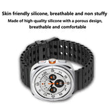 Official Ocean Silicone Strap For Samsung Galaxy Watch 7 Ultra 47mm Watchband Replacement Bracelet For Galaxy Watch Ultra Correa