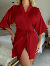 Silky lace nightgown—soft, stylish, and perfect for all-season comfort and homewear elegance.