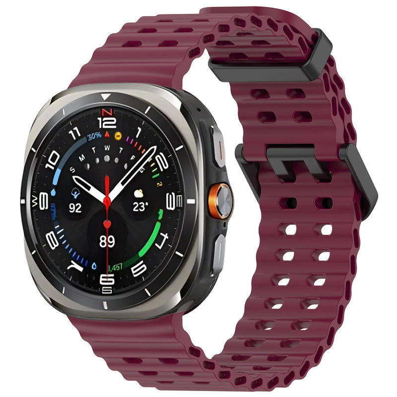 Official Ocean Silicone Strap For Samsung Galaxy Watch 7 Ultra 47mm Watchband Replacement Bracelet For Galaxy Watch Ultra Correa