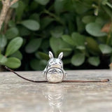 Cute 925 sterling silver cat pendant bead—fits original charm bracelets. Perfect for women and men.