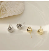 925 Silver Stud Earrings Women's Style Cute Sweet Jewelry Accessories Simple Fashion Jewelry