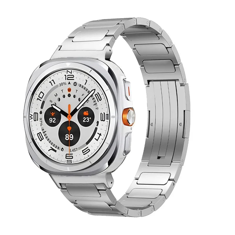 Titanium Strap for Samsung Galaxy Watch Ultra 47mm Stainless Steel Buckle Bracelet Watchband for Galaxy Watch Ultra Accessories
