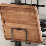 Wall-mounted no-hole kitchen dish rack—multifunctional storage for plates, chopsticks, knives, and cups."