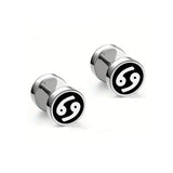Men's Fashion Twelve Constellations Dumbbell Stainless Steel Earrings