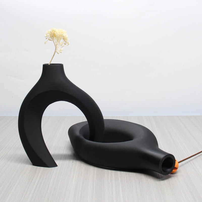 "Bohemian-style art vase set—perfect for home, office, or wedding decor in living rooms and bedrooms.