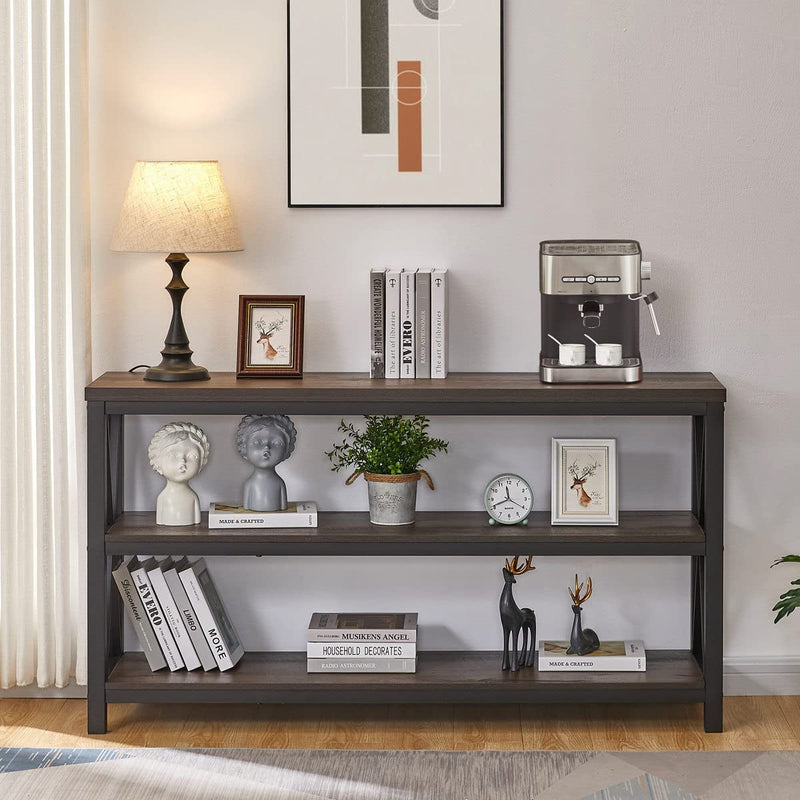 Rustic 3-Tier Console Table for Living Room-0